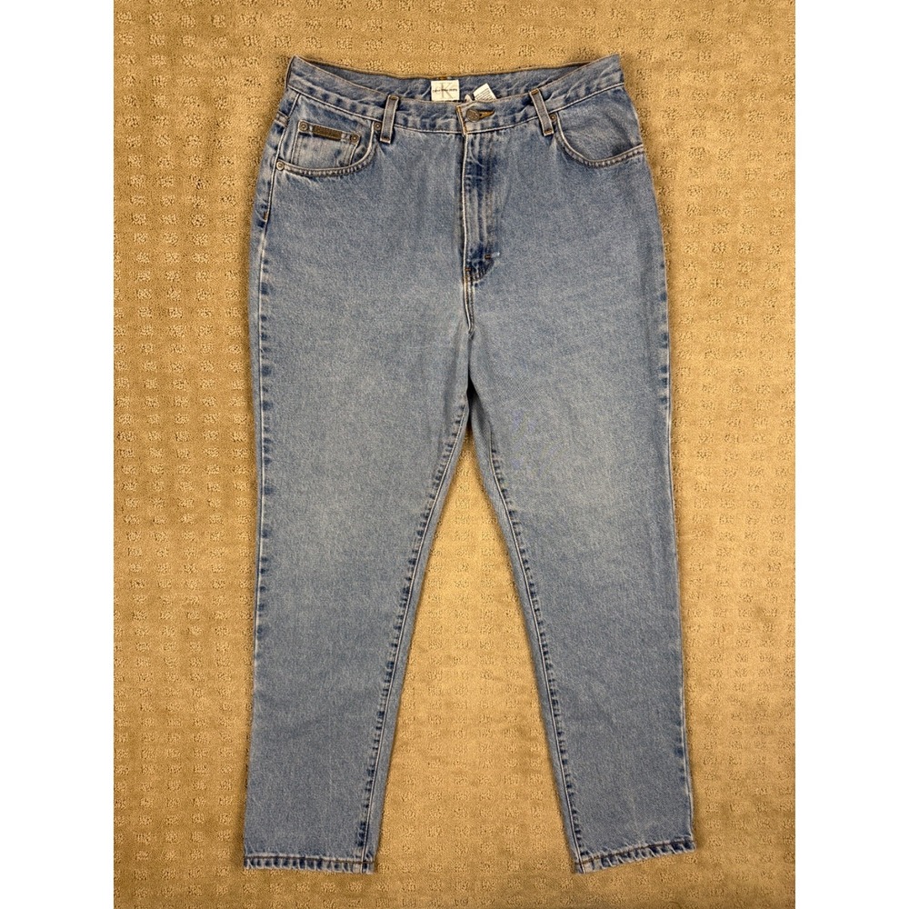 Women's CK CALVIN KLEIN High Rise Jeans 100% Cotton Sz 15/16 (31x30) #1403